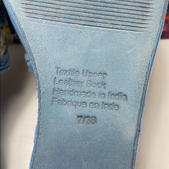 Jeffrey Campbell Mix-up blue crochet suede sandals - Picture 6 of 7